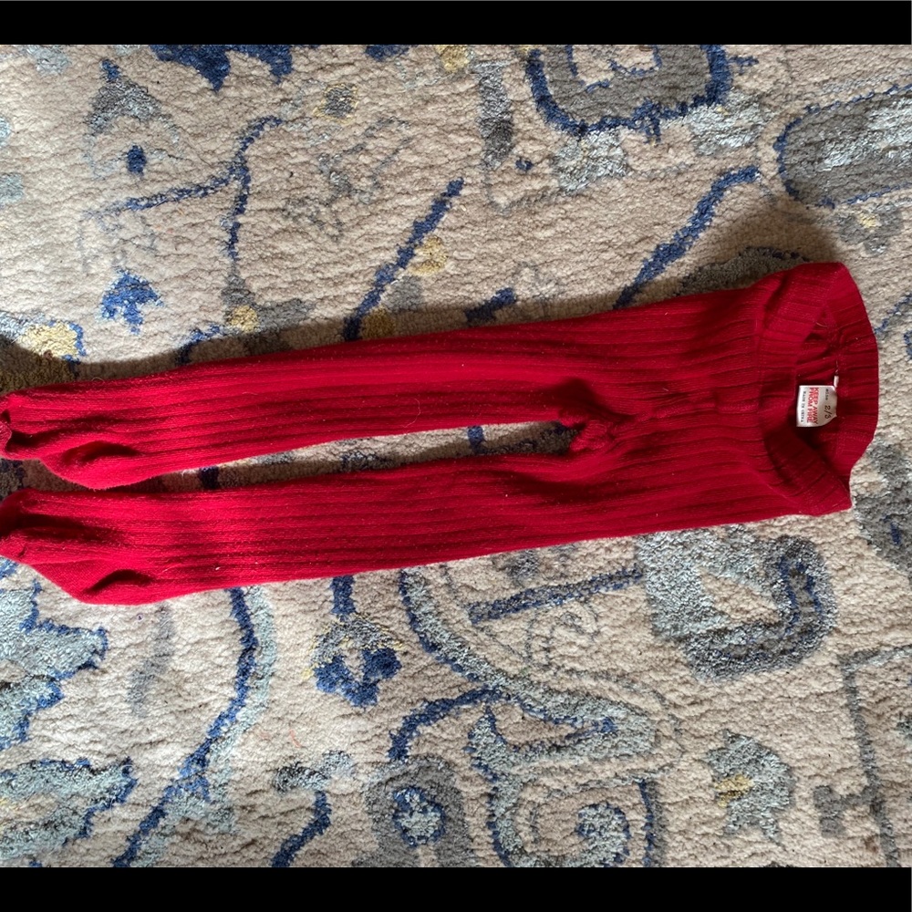 Zara red leggings